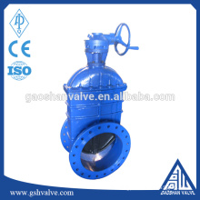 ductile iron resilient seated gate valve with bevel gear